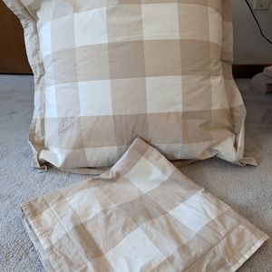 Ballard Design Gwyneth Buffalo Check Euro Shams